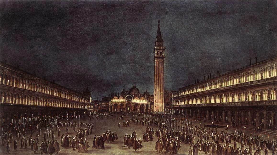 Processione notturna in Piazza San Marco - Ashmolean Museum, Oxford